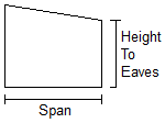 Mono pitch for the steel building