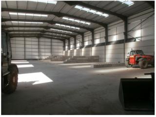 Agricultural barn from the inside showing the space available