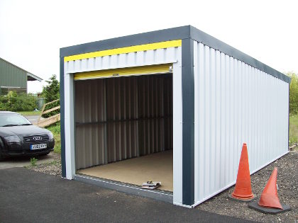 Box garage showing steel buildings do not have to be big